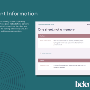Client Information