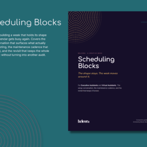 Scheduling Blocks